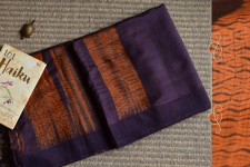 Haiku ✼ Handwoven Tussar-Spun Silk Shibori Saree { G }